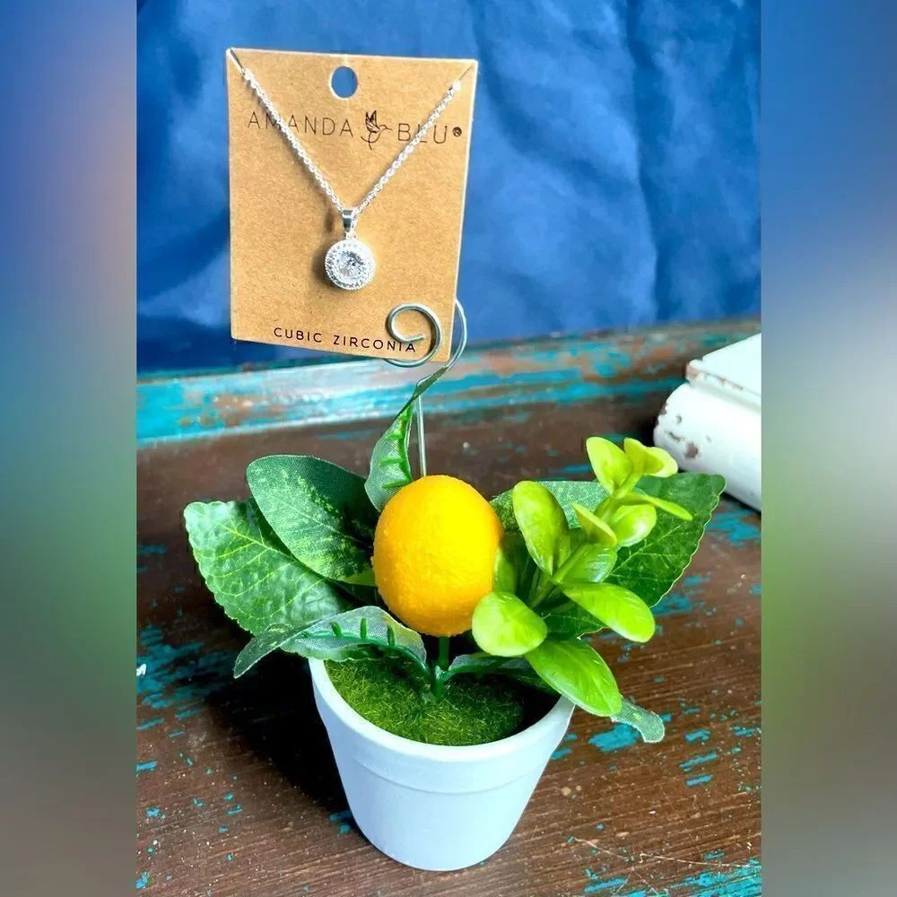 NEW! Silver Halo Necklace by Amanda Blu NWT